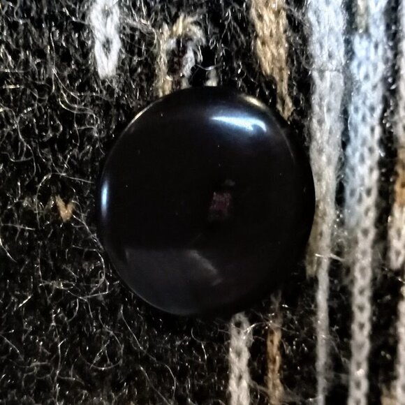 Vintage Henry's Grey Tan White Metallic Cardigan - Picture 3 of 5